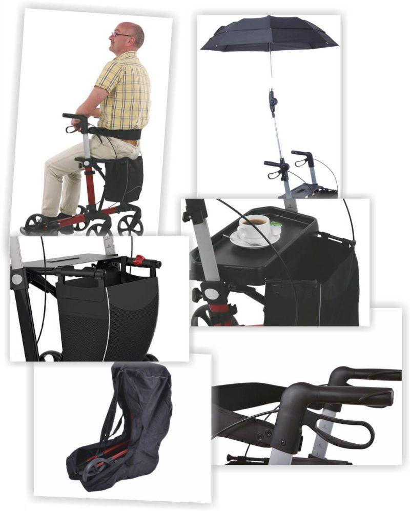 Rehasense Server Soft - Rollator, podpórka, chodzik